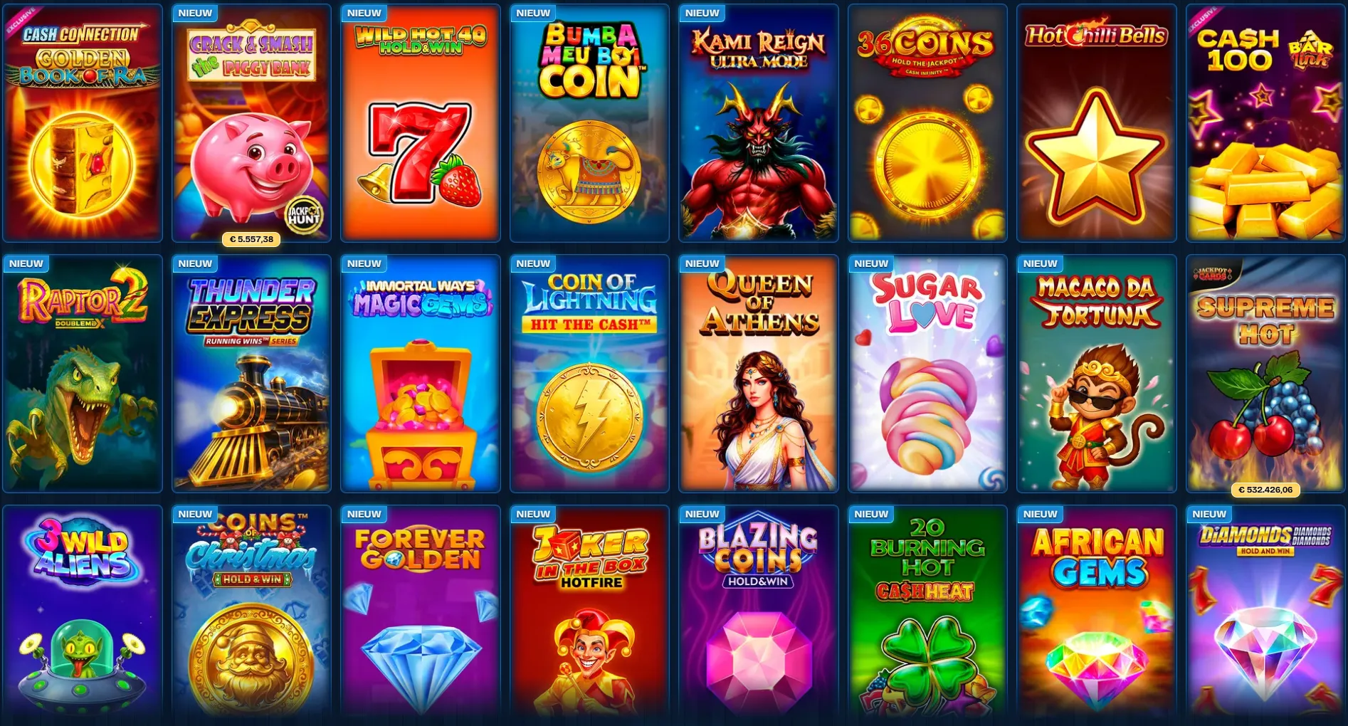 ReelDuck Casino nieuwe slots met NIEUW-labels