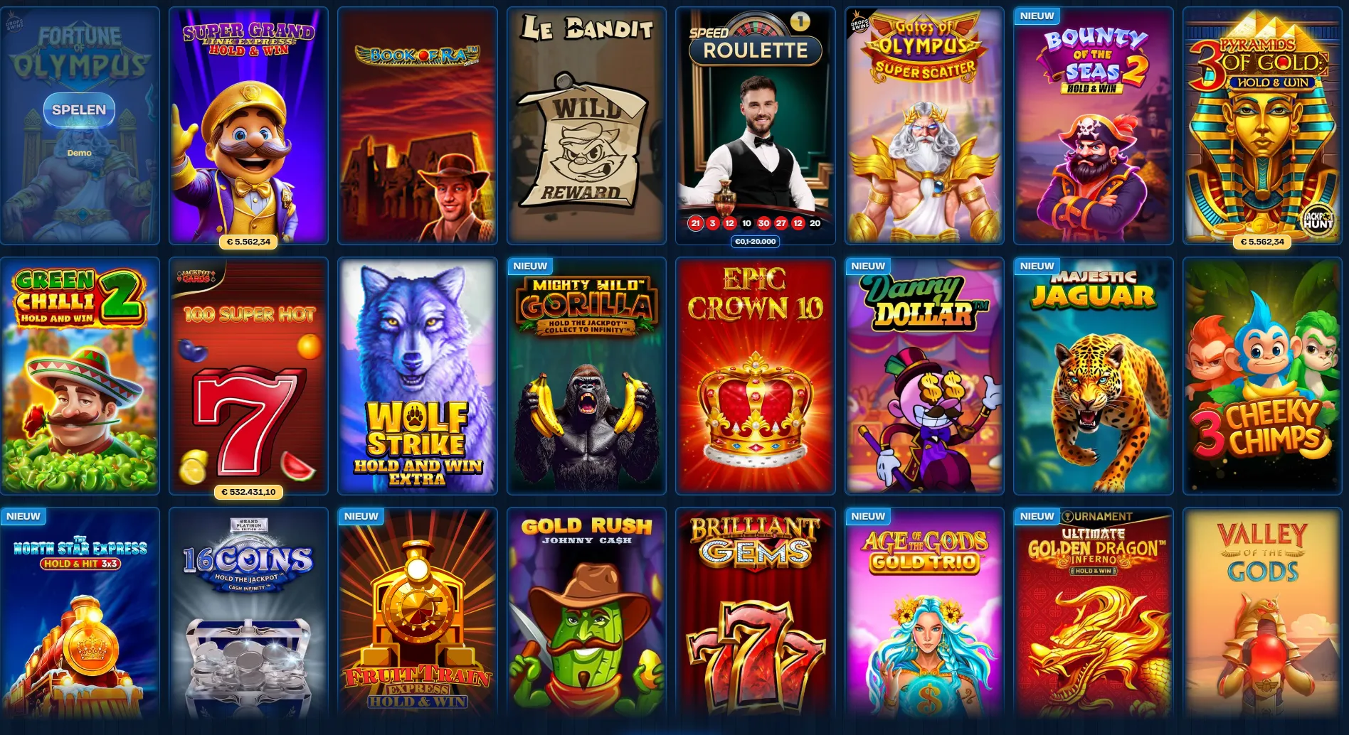 ReelDuck Casino top games zoals Book of Ra en Power of Olympus